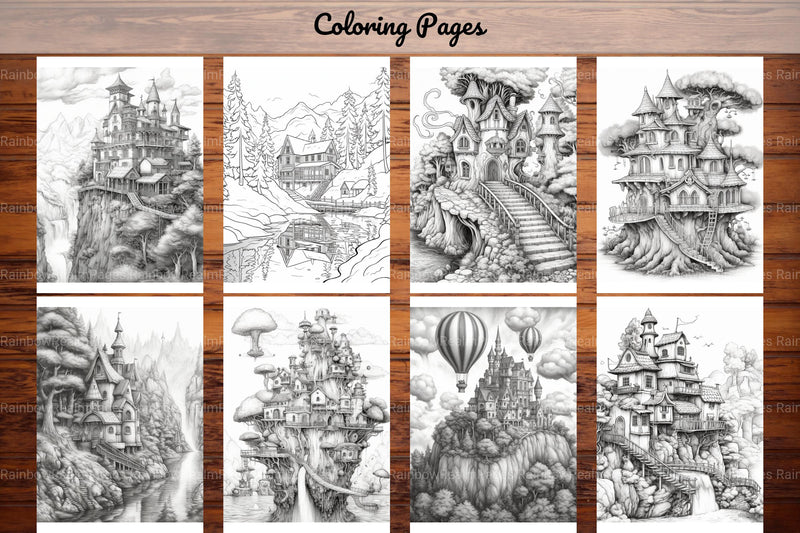 Boho Landscape Coloring Book - CraftNest - Digital Crafting and Art