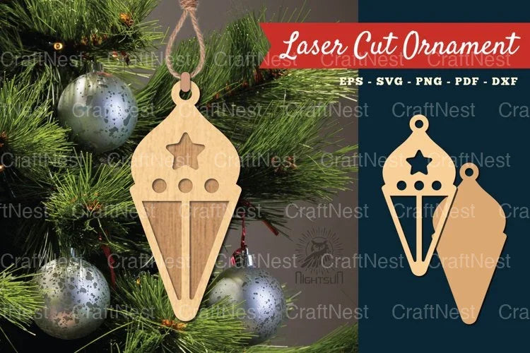 Lantern Laser Cut Ornament SVG Bundle - CraftNest - Digital Crafting and Art