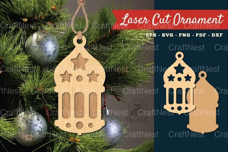 Lantern Laser Cut Ornament SVG Bundle - CraftNest - Digital Crafting and Art