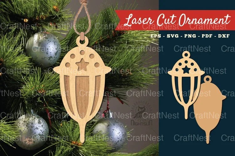 Lantern Laser Cut Ornament SVG Bundle - CraftNest - Digital Crafting and Art