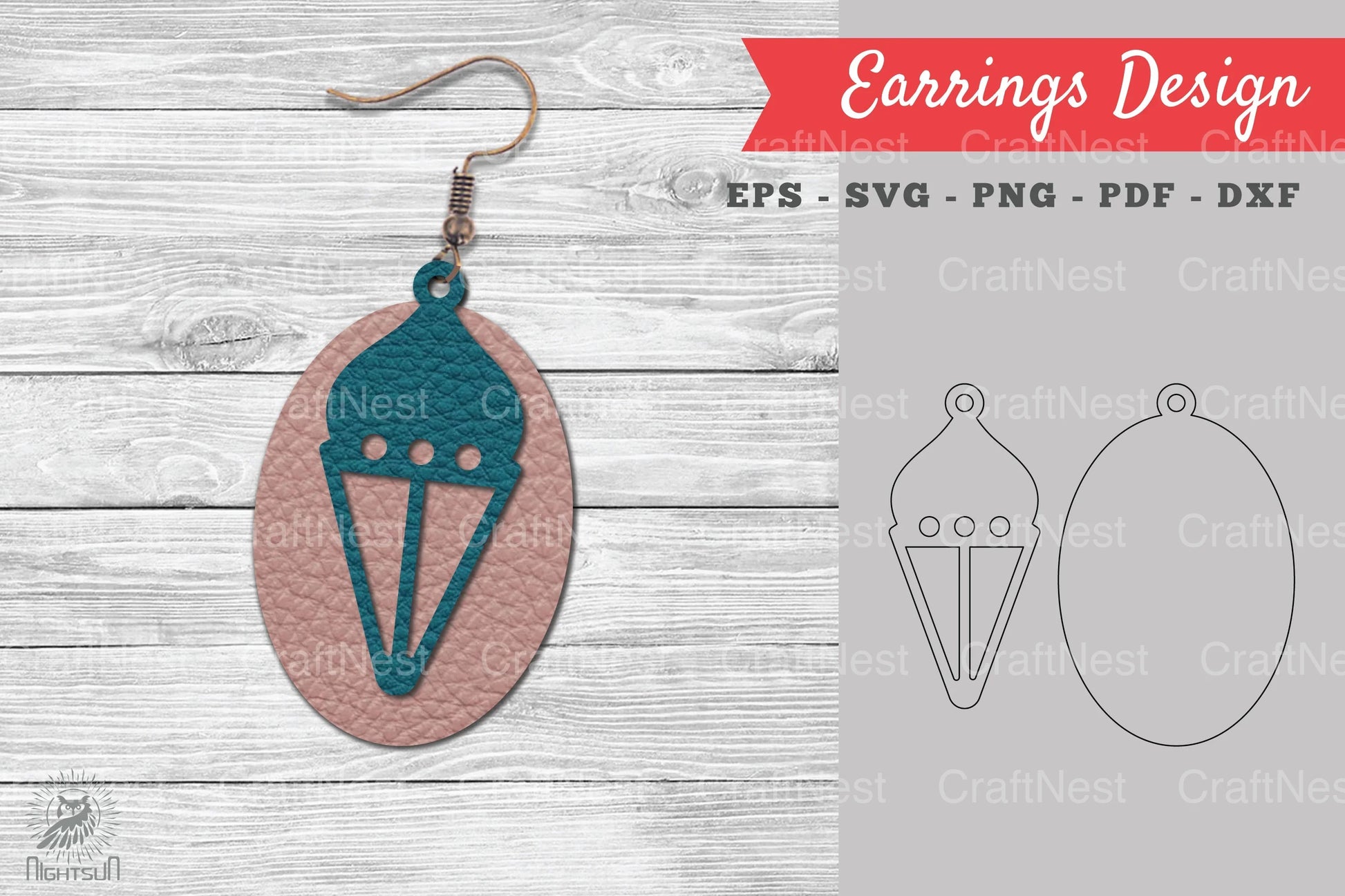 Lantern Leather Earring Design Clipart Bundle - CraftNest - Digital Crafting and Art