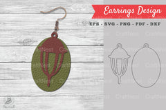 Lantern Leather Earring Design Clipart Bundle - CraftNest - Digital Crafting and Art