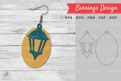 Lantern Leather Earring Design Clipart Bundle - CraftNest - Digital Crafting and Art
