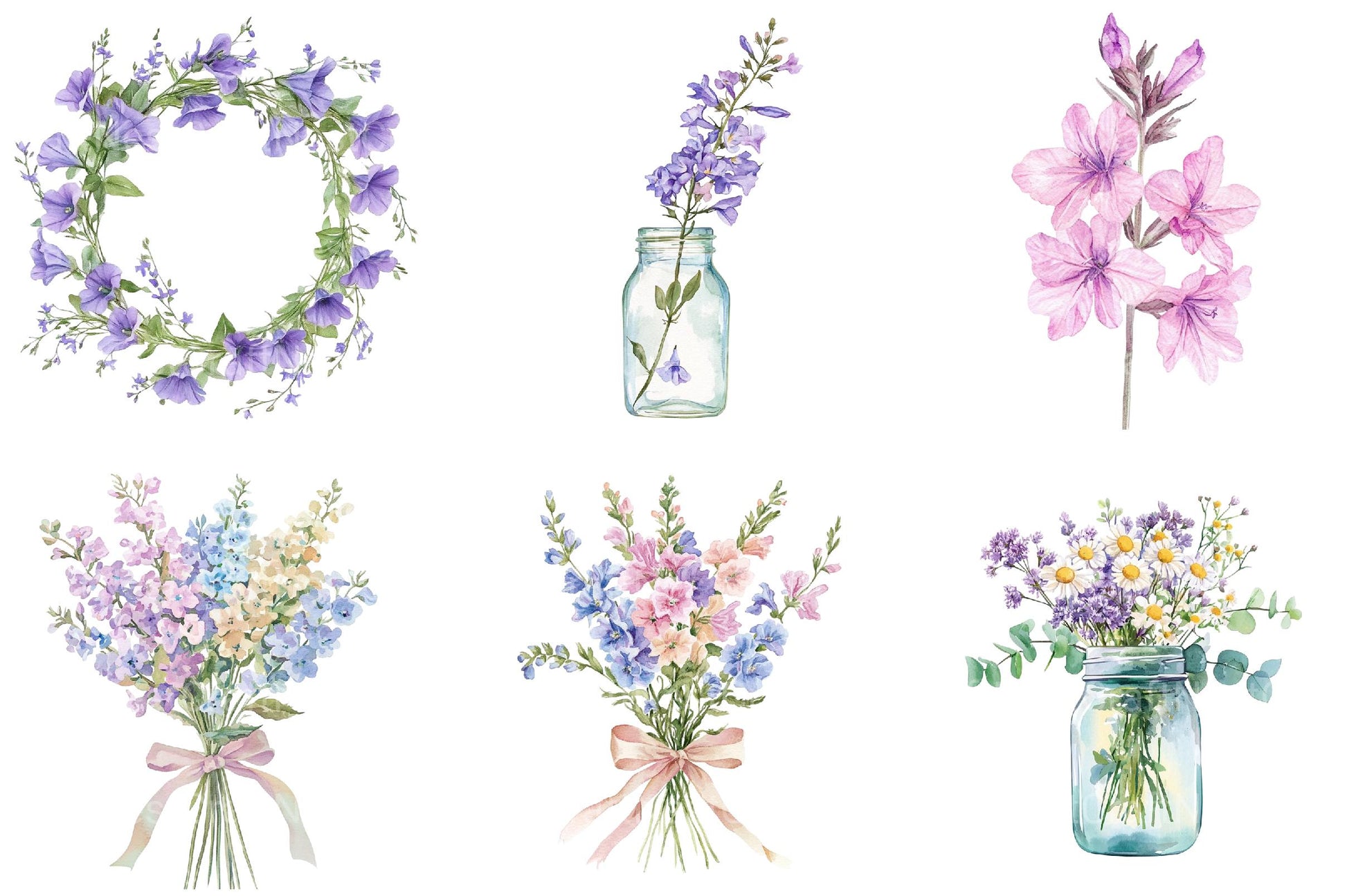 Larkspur Clipart - CraftNest - Digital Crafting and Art