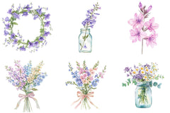 Larkspur Clipart - CraftNest - Digital Crafting and Art