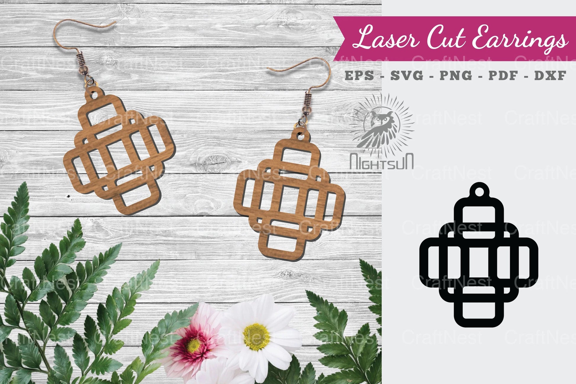 Laser Cut Earrings SVG Bundle - CraftNest - Digital Crafting and Art