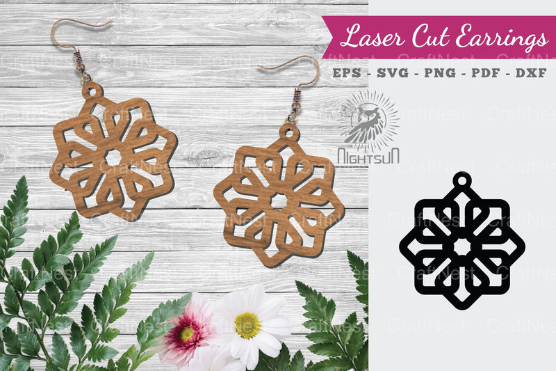 Laser Cut Earrings SVG Bundle - CraftNest - Digital Crafting and Art