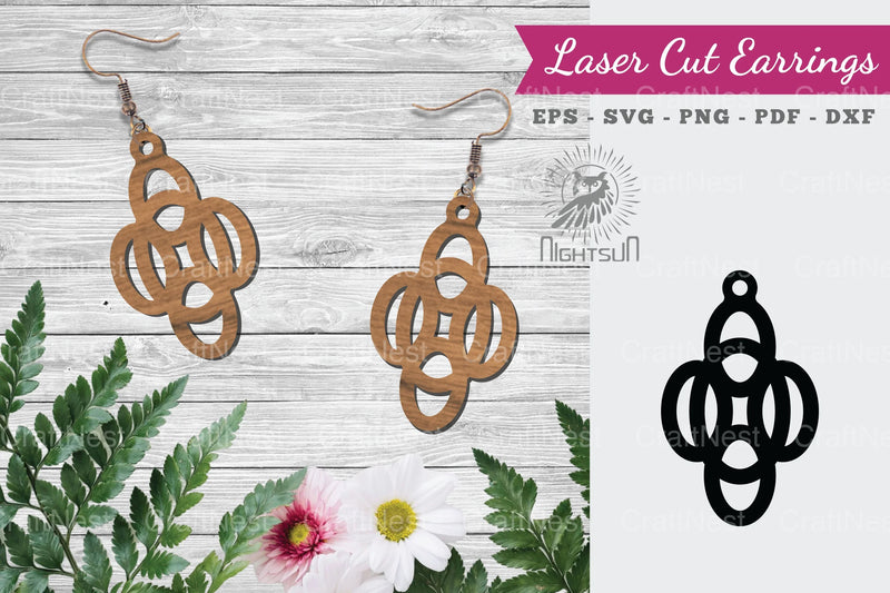 Laser Cut Earrings SVG Bundle - CraftNest - Digital Crafting and Art