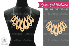Laser Cut Necklace Design SVG Bundle - CraftNest - Digital Crafting and Art