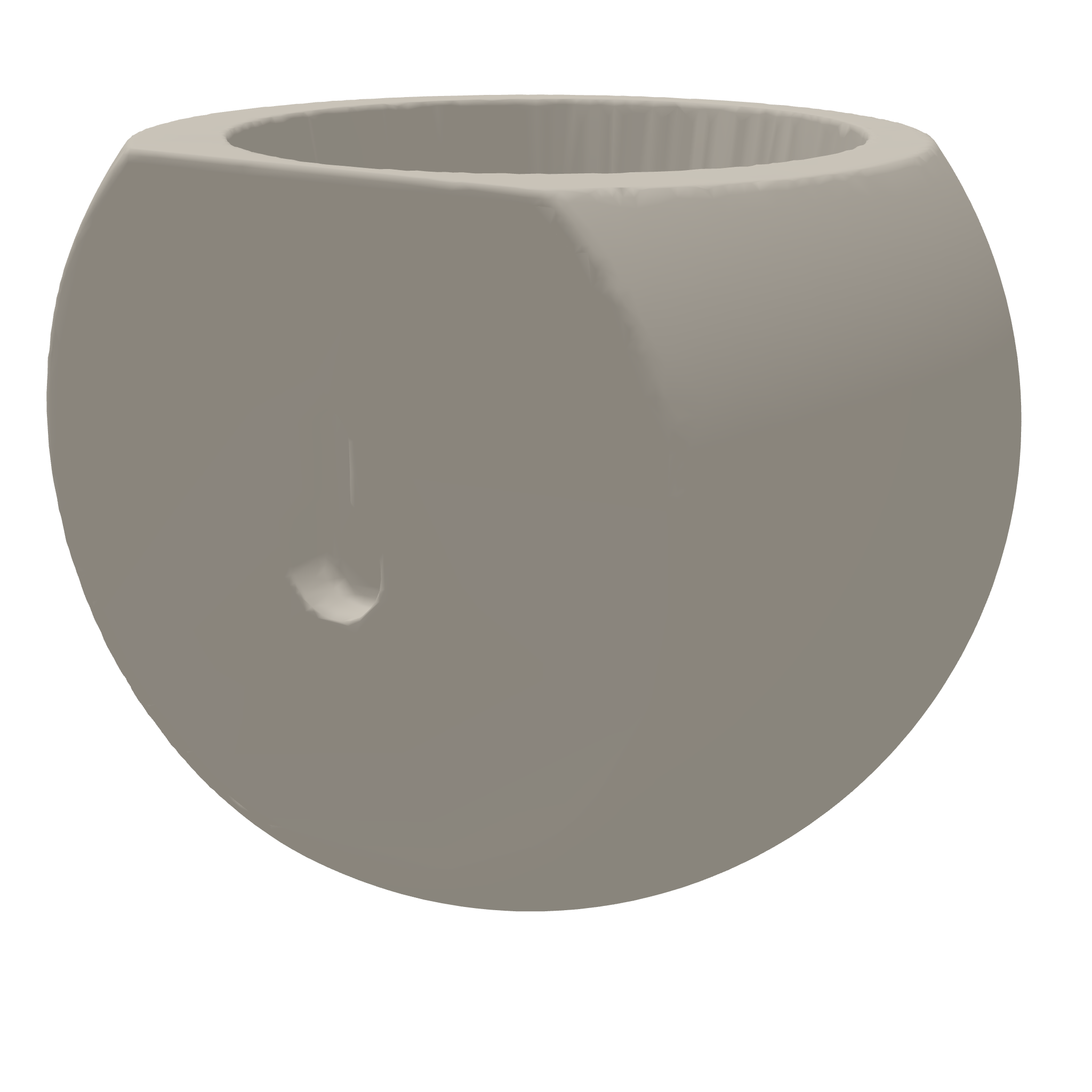 Laughing Emoji Planter Wall With Hole And Bracket 3D Print STL File