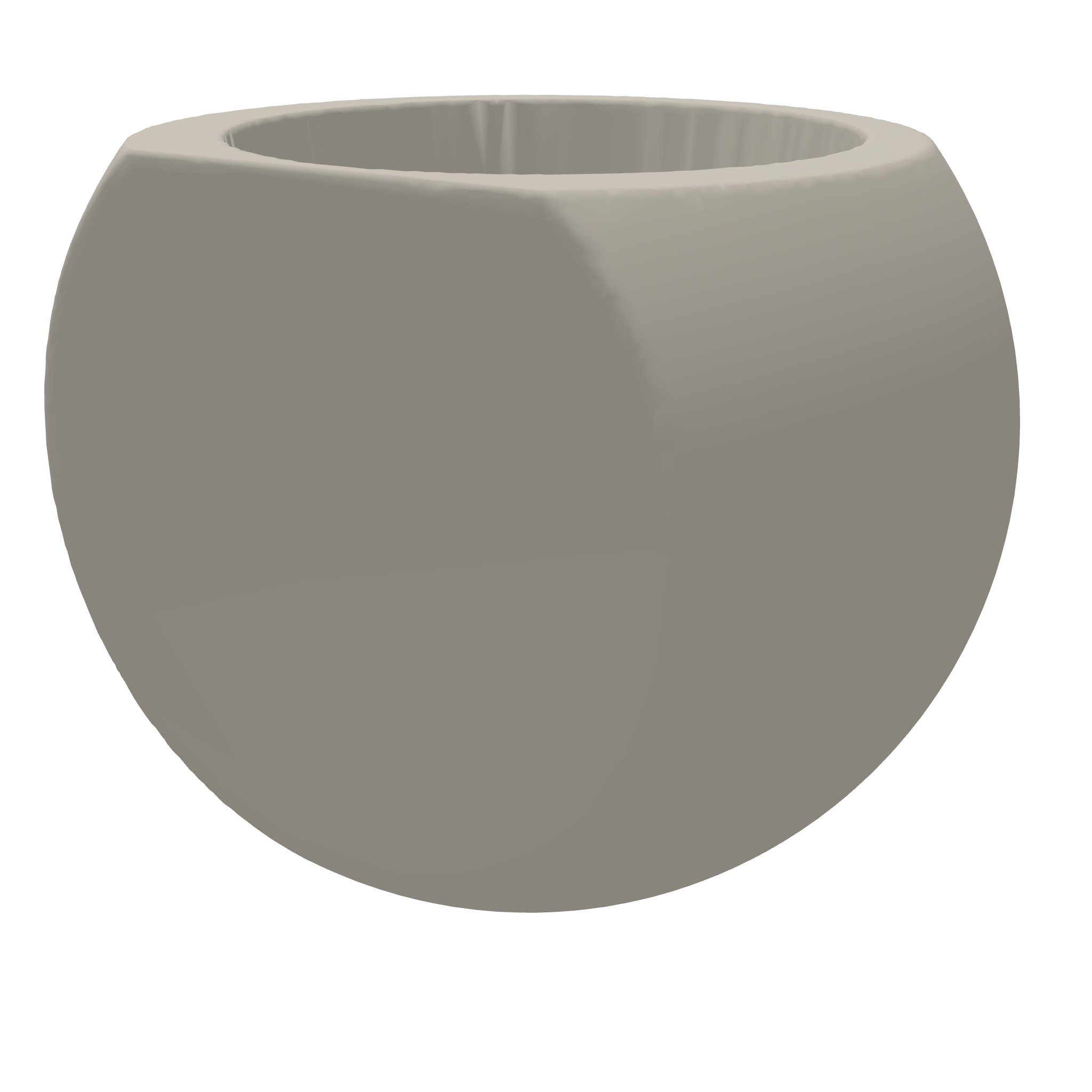 Laughing Emoji Planter Wall With Hole 3D Print STL File