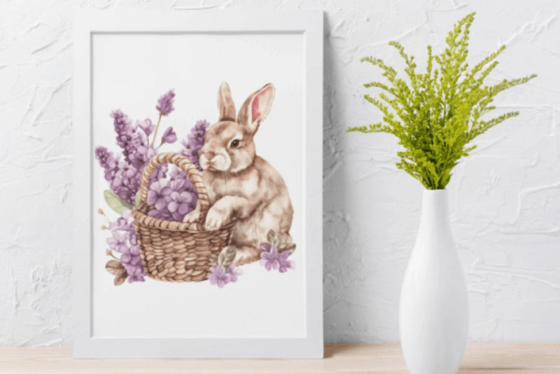 Ultimate Lavender Easter Illustrations Bundle - CraftNest - Digital Crafting and Art