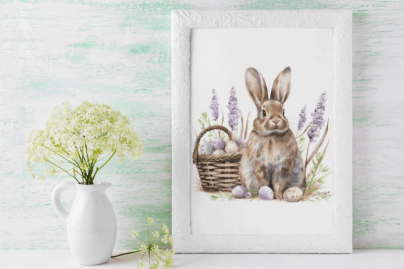 Ultimate Lavender Easter Illustrations Bundle - CraftNest - Digital Crafting and Art