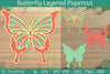 Layered Papercut Butterflies SVG Bundle