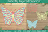 Layered Papercut Butterflies SVG Bundle