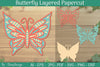 Layered Papercut Butterflies SVG Bundle