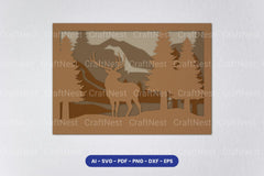 Layered Deer Forest Laser Cut SVG Bundle - CraftNest - Digital Crafting and Art