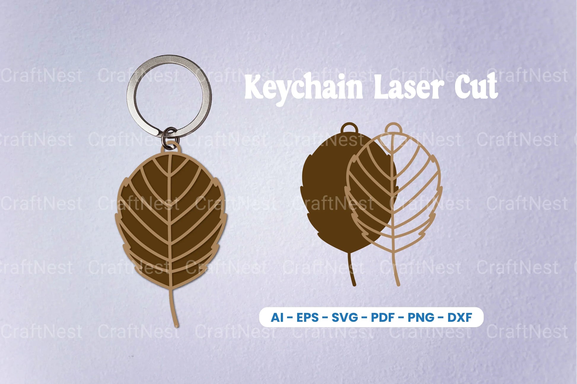 Leaf Keychain Laser Cut SVG Bundle - Clipart Bundle - CraftNest - Digital Crafting and Art