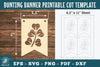 Leaves Bunting Banner Printable Clipart Bundle