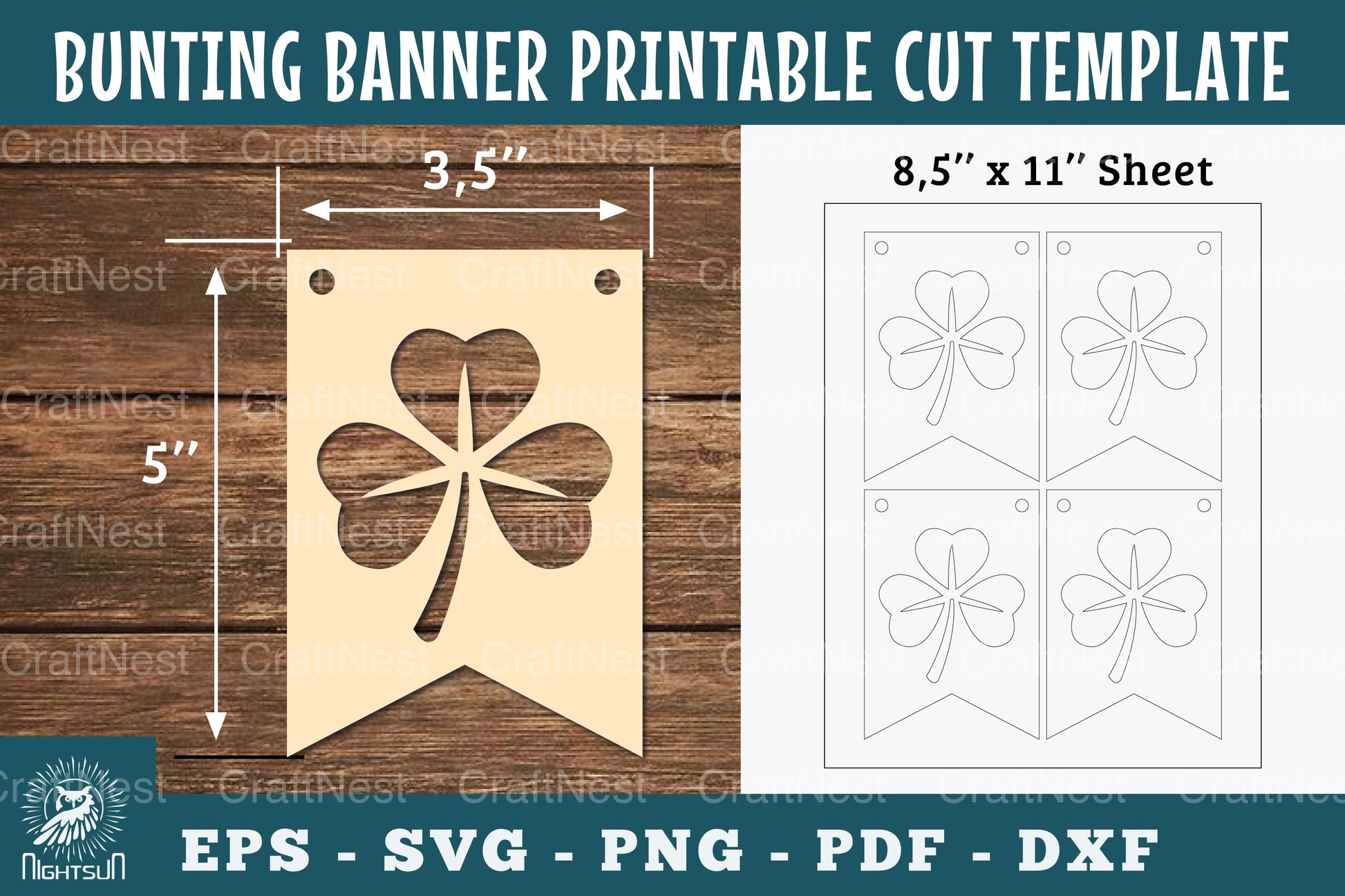 Leaves Bunting Banner Printable Clipart Bundle - CraftNest - Digital Crafting and Art