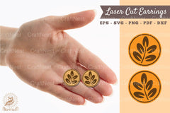 Laser Cut Leaves Earrings SVG Bundle - CraftNest - Digital Crafting and Art