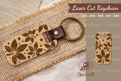 Leaves Laser Cut Keychain Design Bundle - CraftNest - Digital Crafting and Art