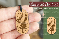 Leaves Lasercut Pendant Design Bundle - CraftNest - Digital Crafting and Art