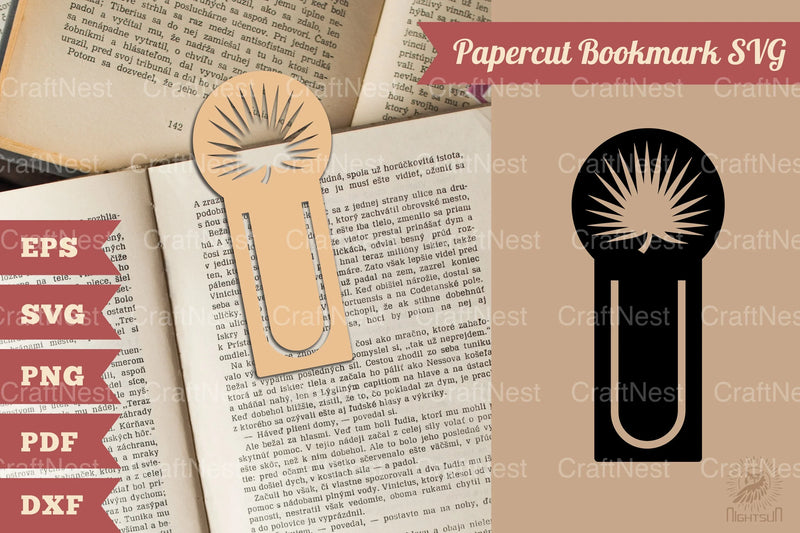 Papercut Leaves Bookmark SVG Bundle - CraftNest - Digital Crafting and Art