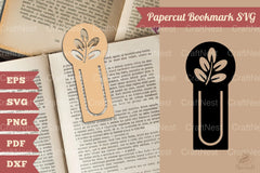 Papercut Leaves Bookmark SVG Bundle - CraftNest - Digital Crafting and Art