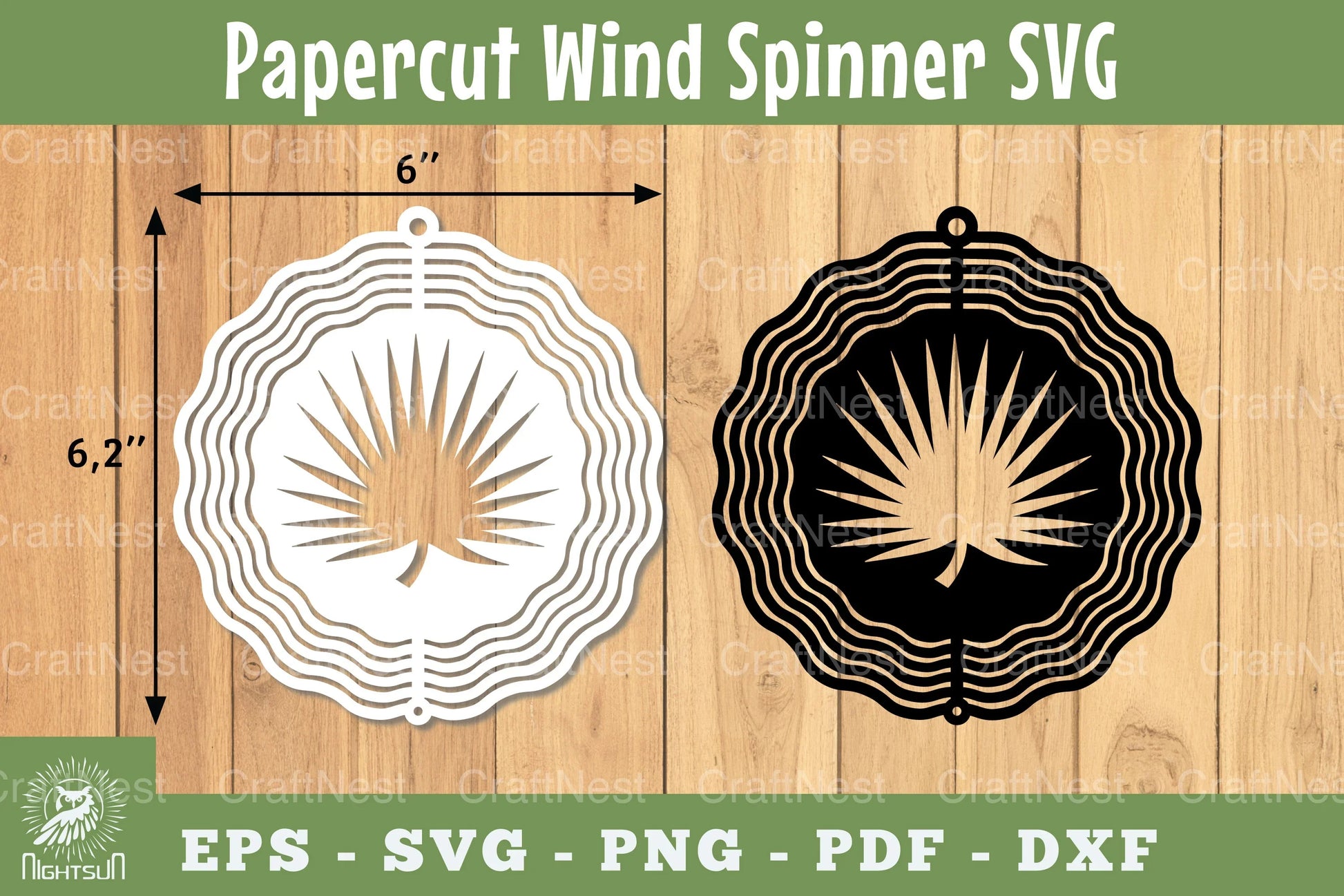 Papercut Leaves Wind Spinner SVG Bundle - CraftNest - Digital Crafting and Art