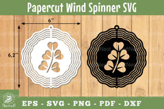 Leaves Papercut Wind Spinner SVG Bundle - CraftNest - Digital Crafting and Art