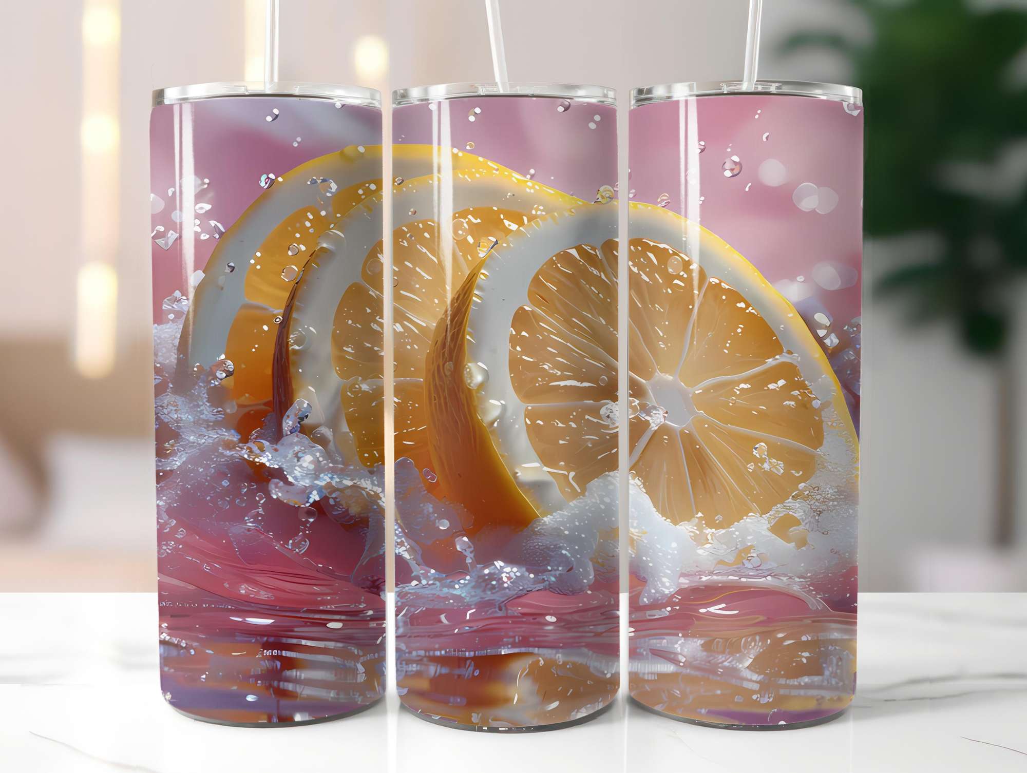 Lemon Summer 4 Tumbler Wrap - CraftNest - Digital Crafting and Art