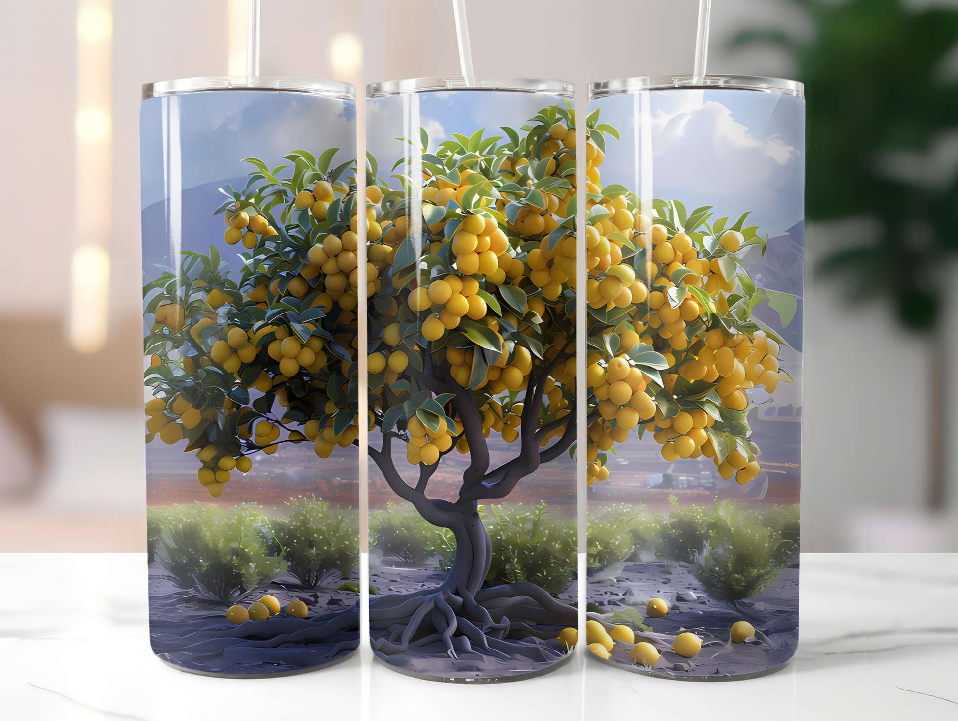 Lemon Summer 3 Tumbler Wrap - CraftNest - Digital Crafting and Art