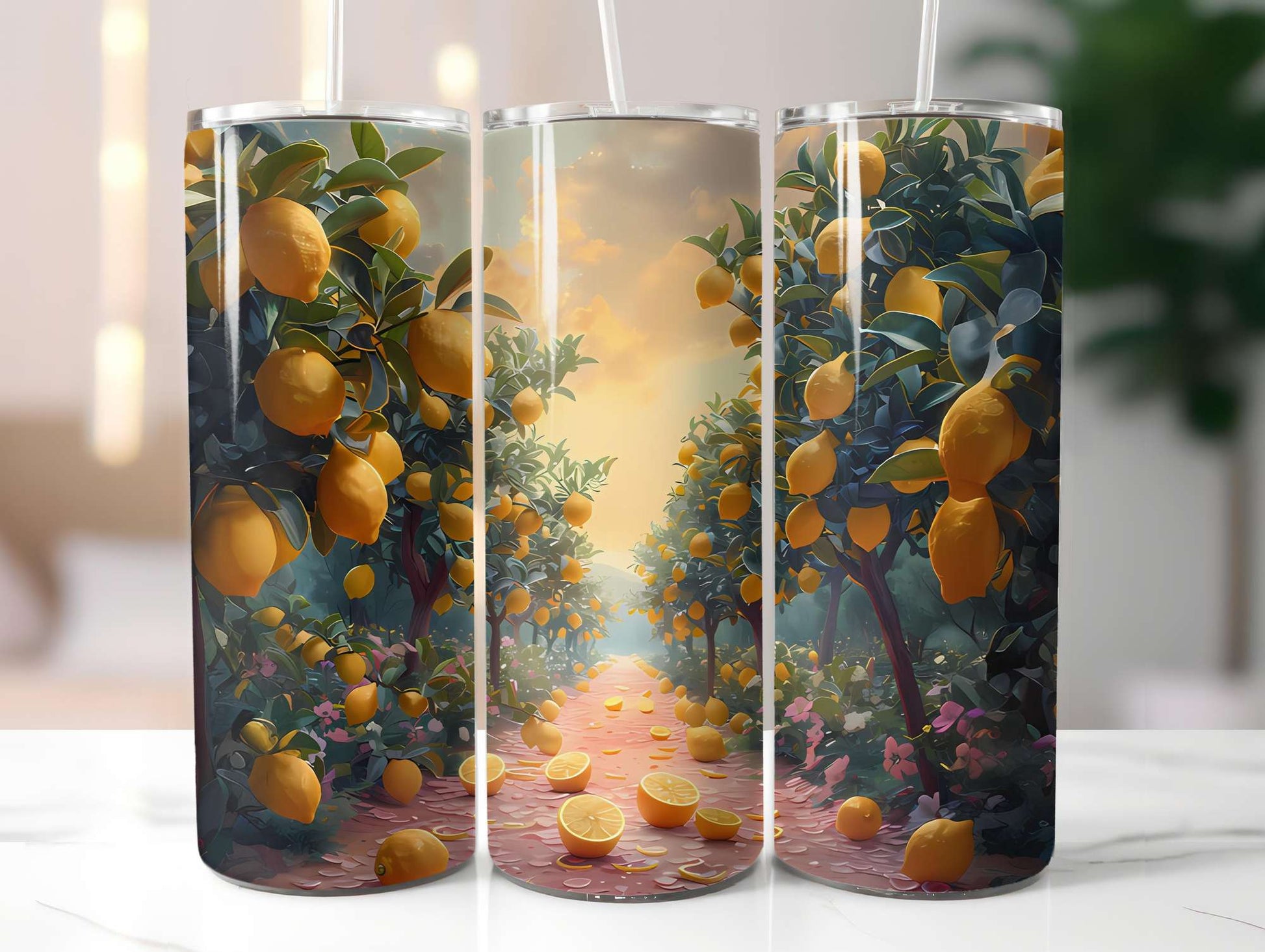 Lemon Summer 1 Tumbler Wrap - CraftNest - Digital Crafting and Art