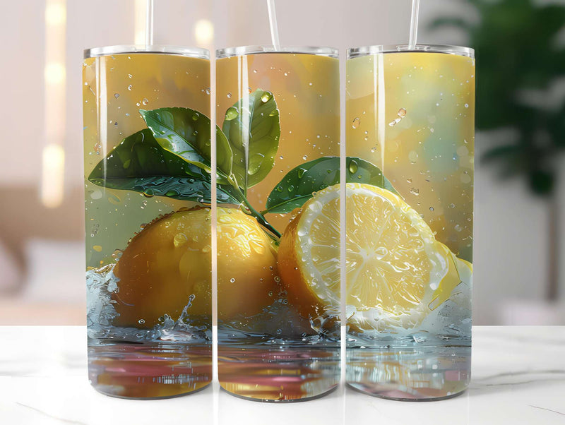 Lemon Summer 4 Tumbler Wrap - CraftNest - Digital Crafting and Art