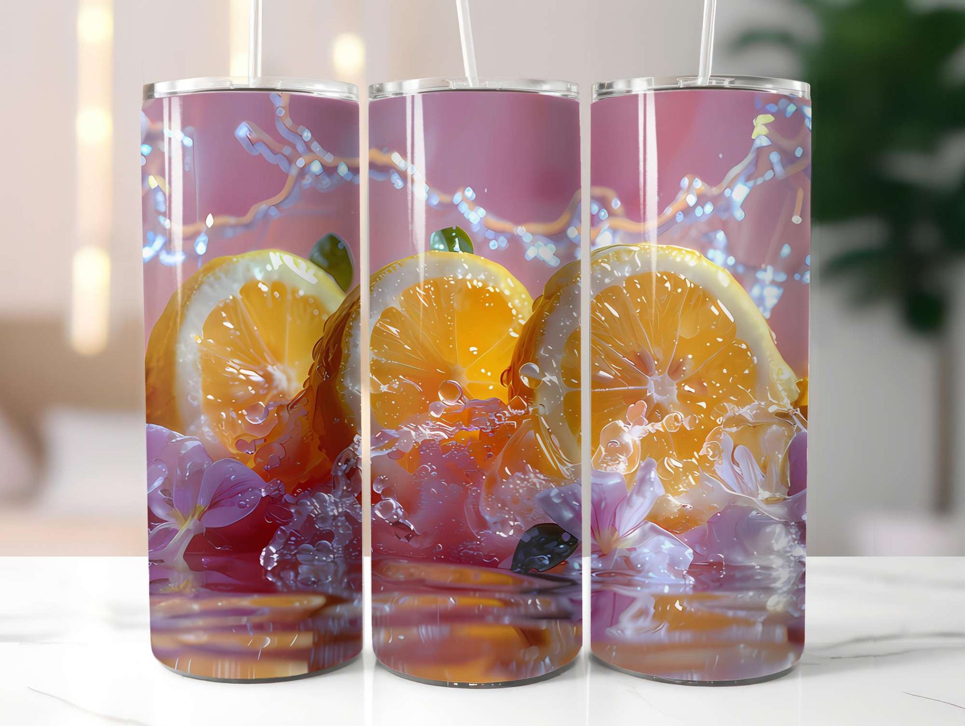 Lemon Summer 3 Tumbler Wrap - CraftNest - Digital Crafting and Art