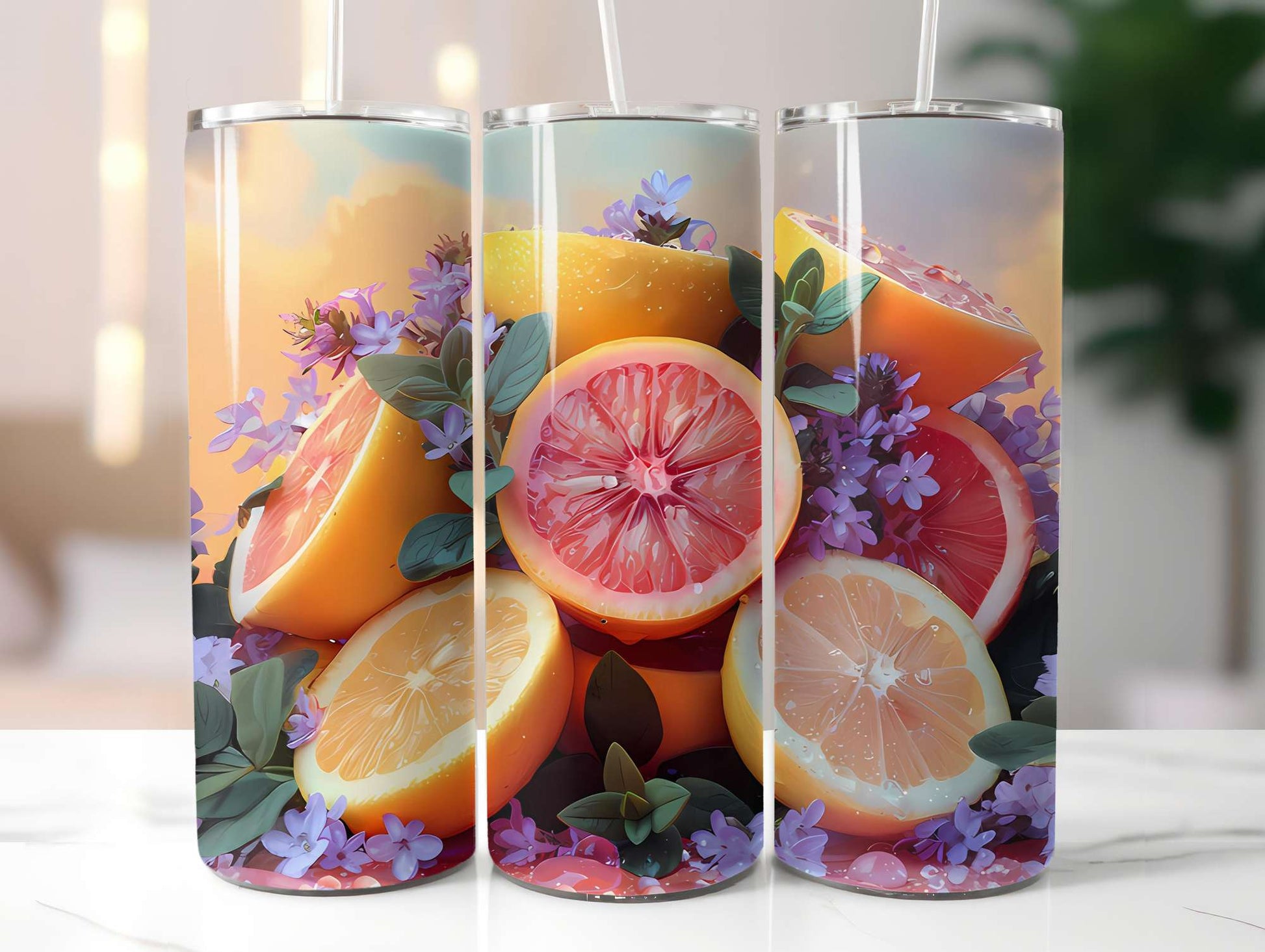 Lemon Summer 1 Tumbler Wrap - CraftNest - Digital Crafting and Art