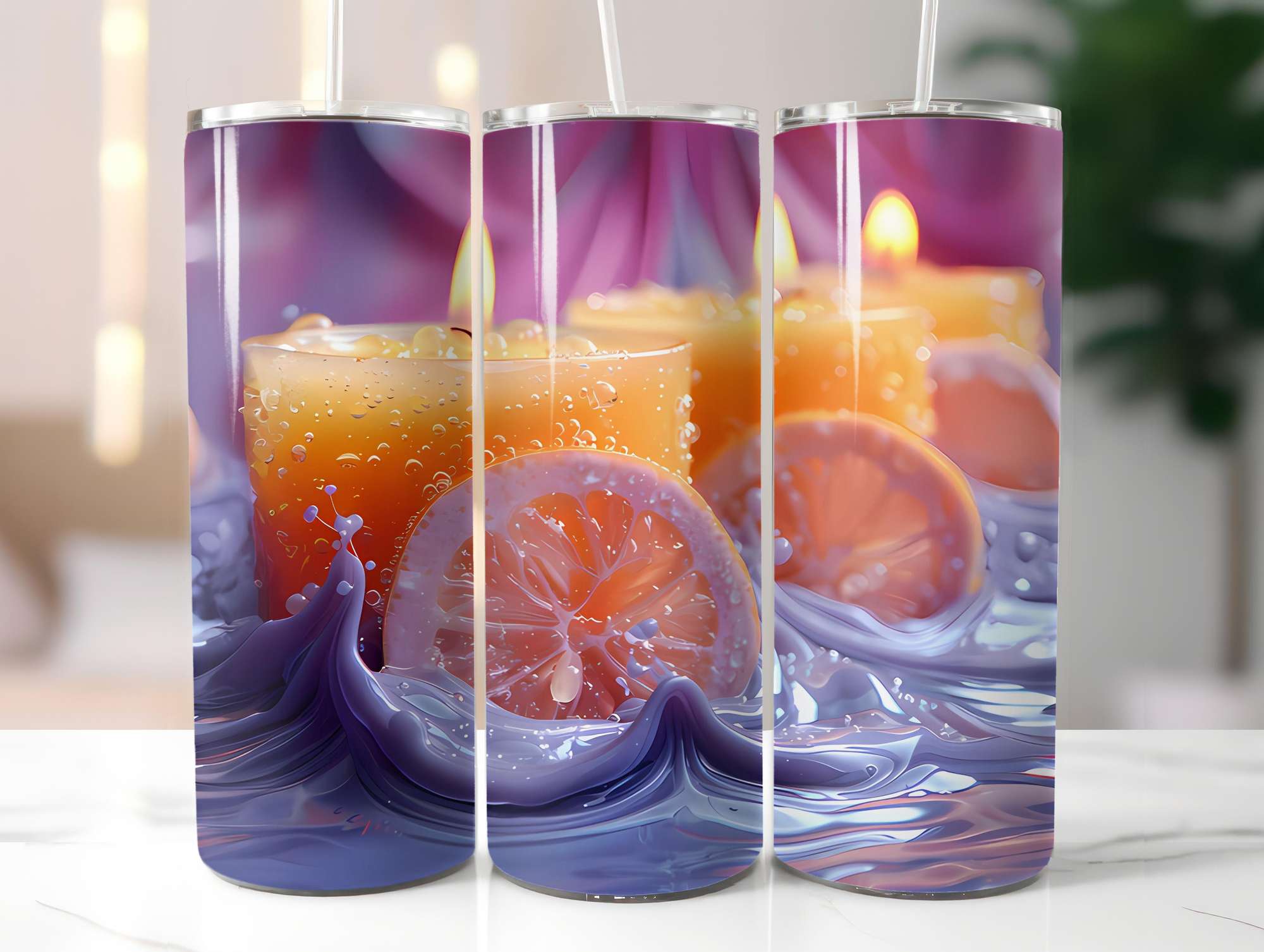 Lemon Summer 5 Tumbler Wrap - CraftNest - Digital Crafting and Art