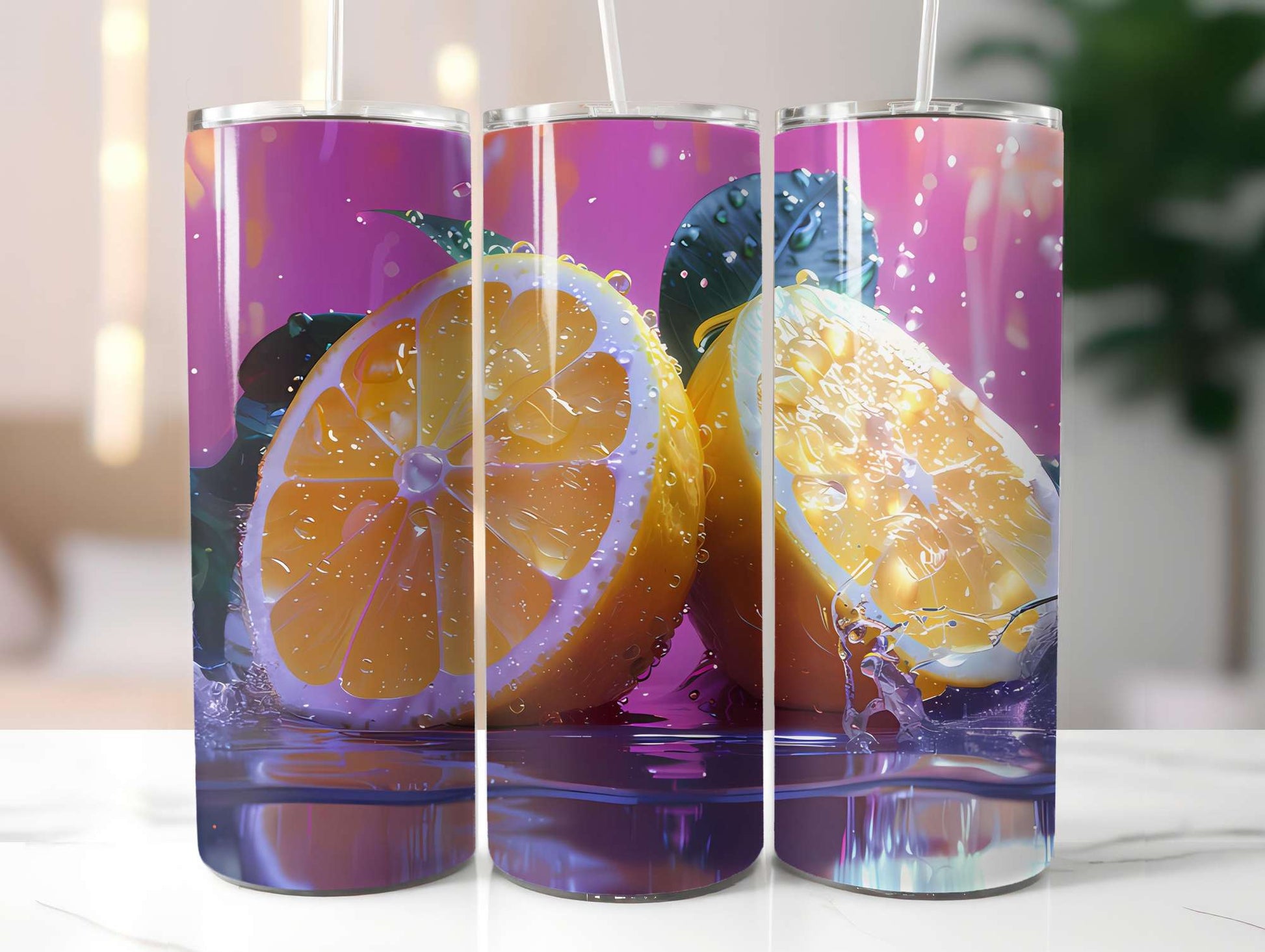 Lemon Summer 4 Tumbler Wrap - CraftNest - Digital Crafting and Art