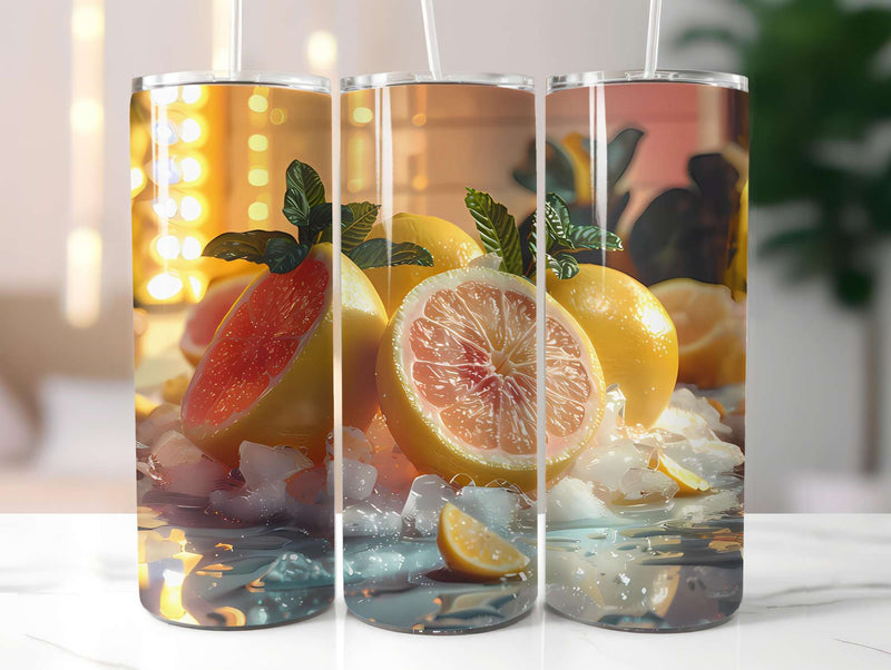 Lemon Summer 4 Tumbler Wrap - CraftNest - Digital Crafting and Art