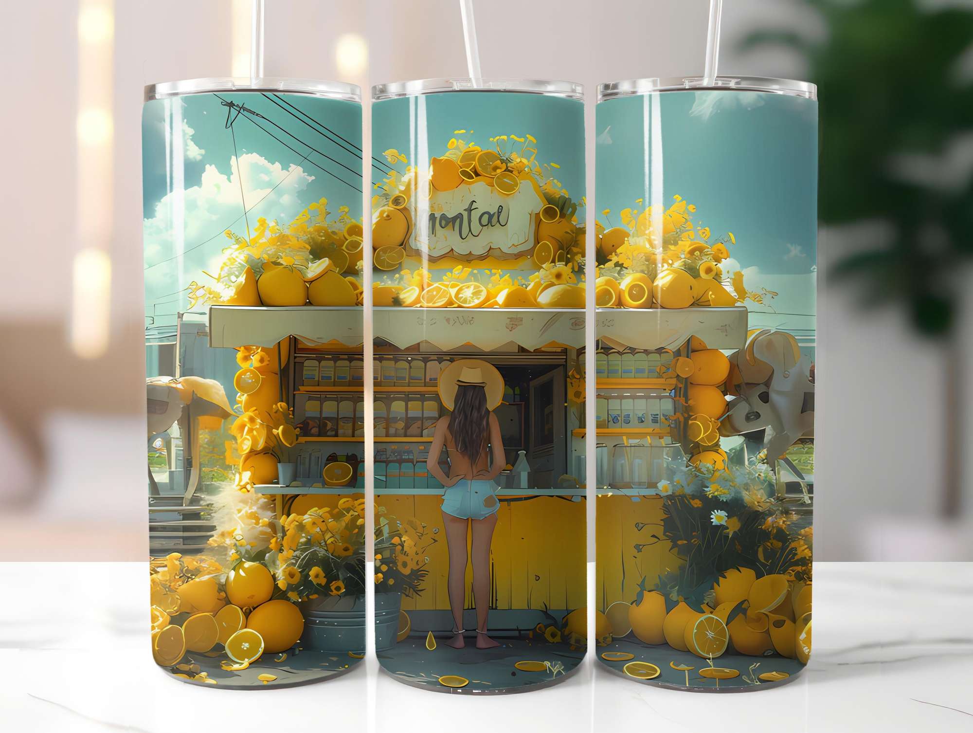 Lemon Summer 5 Tumbler Wrap - CraftNest - Digital Crafting and Art