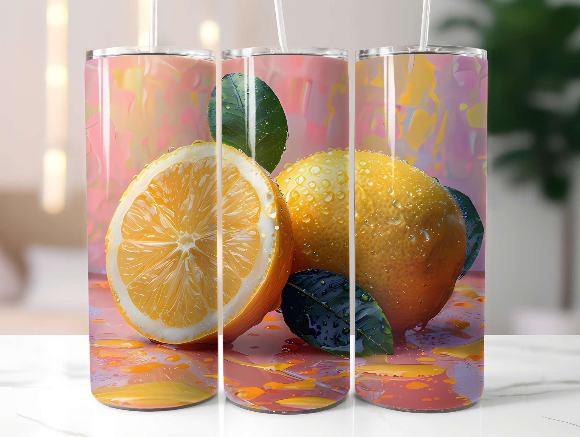 Lemon Summer 4 Tumbler Wrap - CraftNest - Digital Crafting and Art