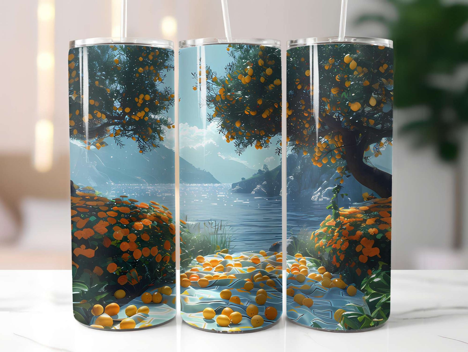 Lemon Summer 2 Tumbler Wrap - CraftNest - Digital Crafting and Art