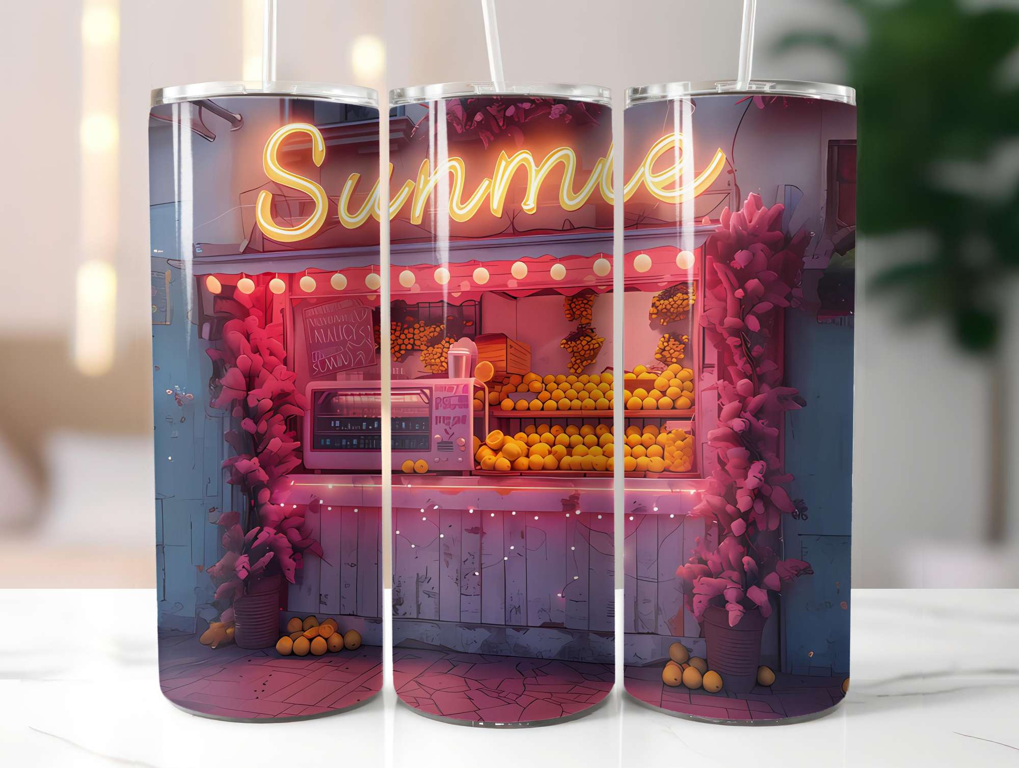 Lemon Summer 5 Tumbler Wrap - CraftNest - Digital Crafting and Art