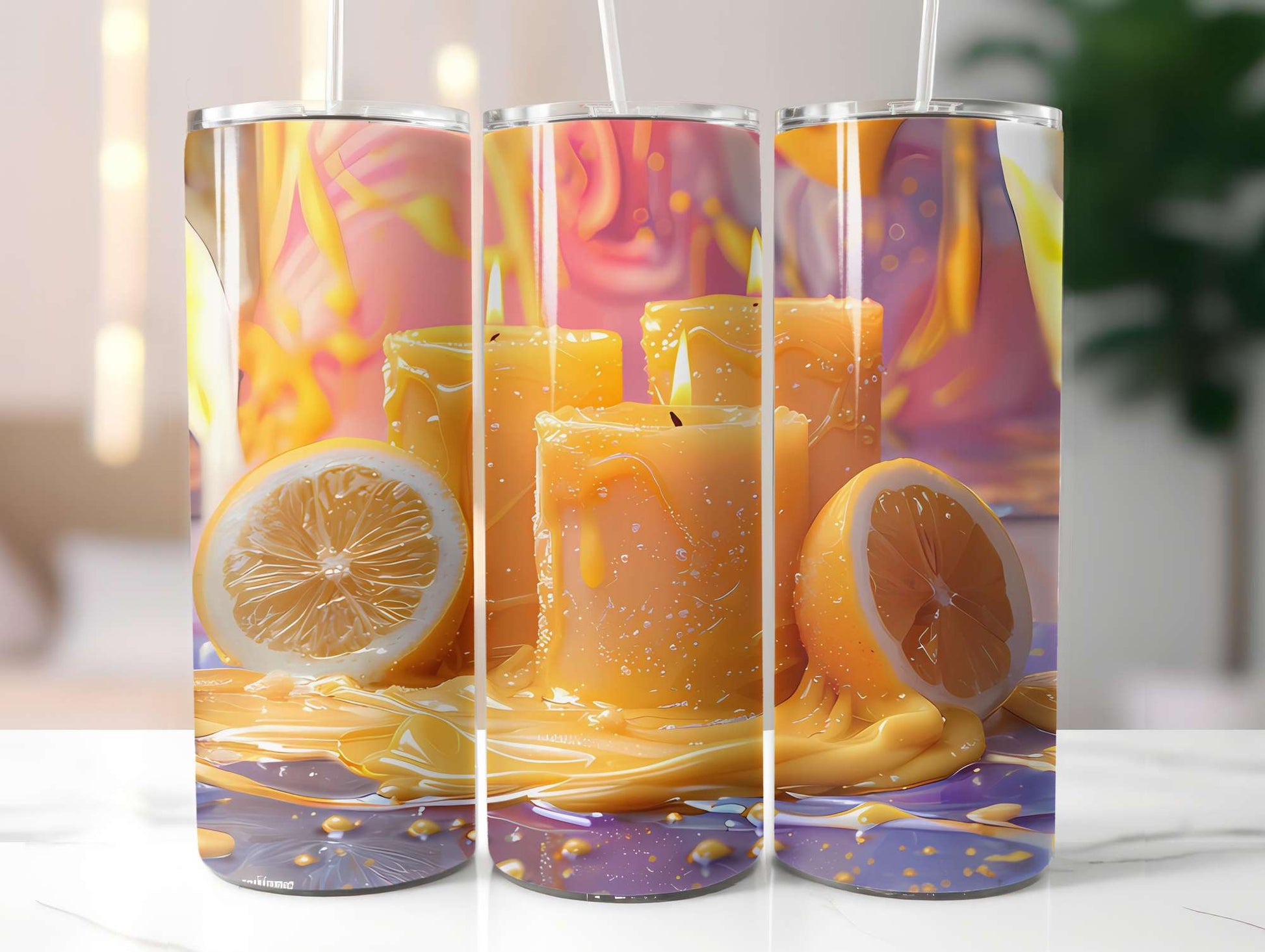 Lemon Summer 1 Tumbler Wrap - CraftNest - Digital Crafting and Art