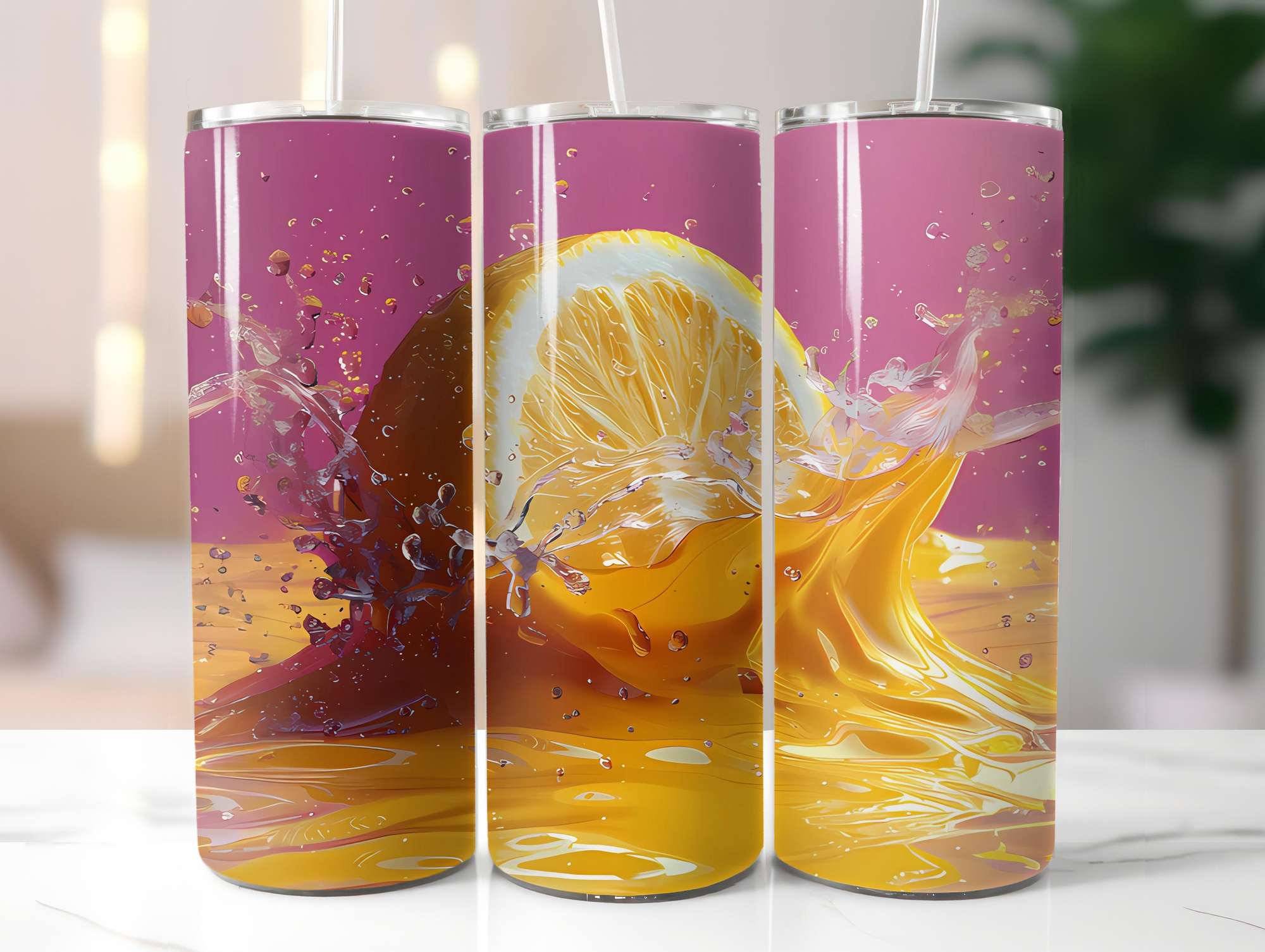 Lemon Summer 3 Tumbler Wrap - CraftNest - Digital Crafting and Art