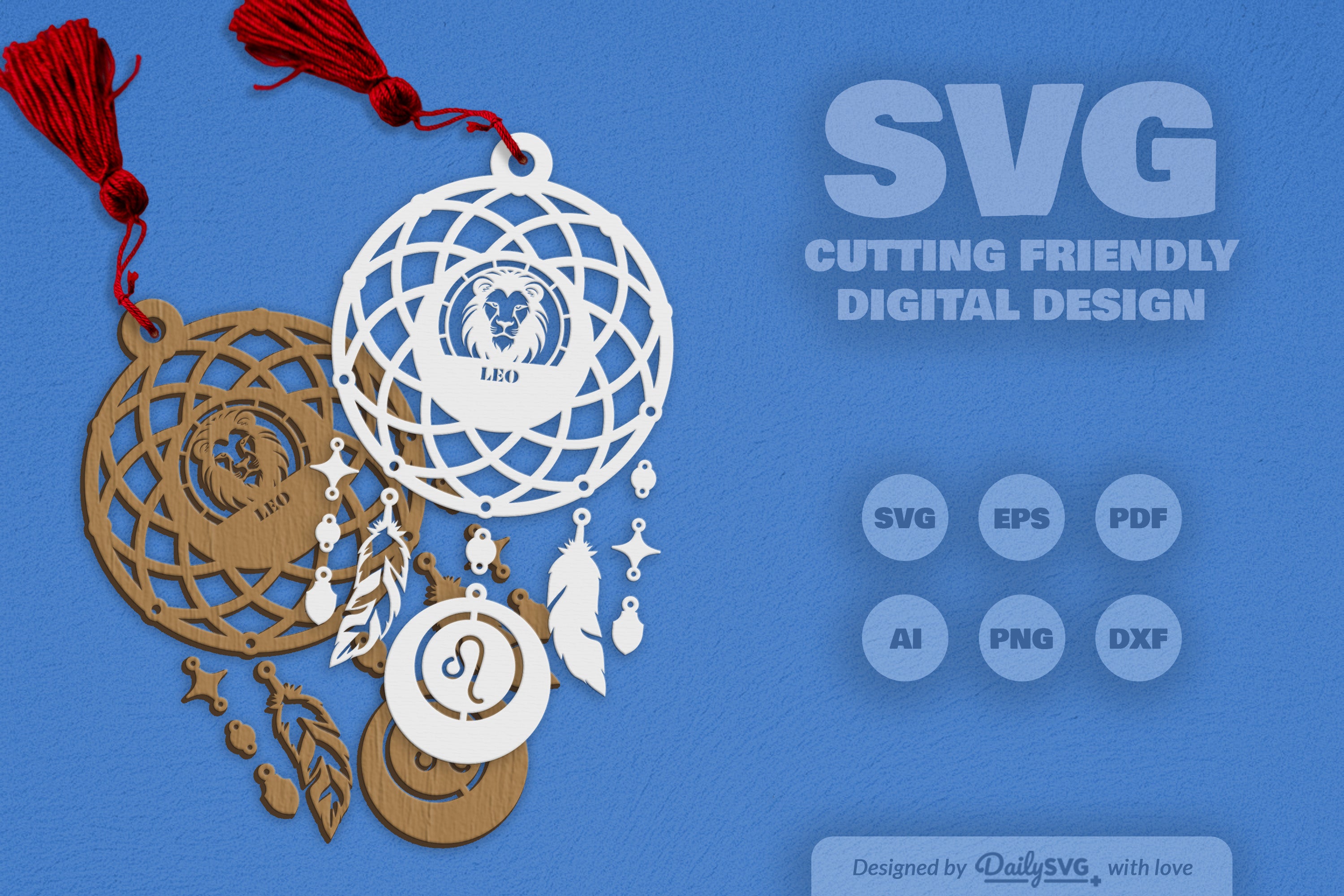 Leo Dream Catcher Set SVG Bundle 7