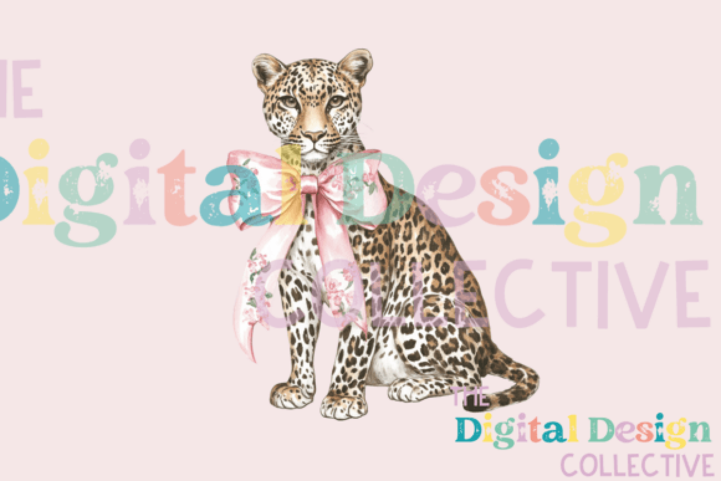Chinoiserie Cheetah Design Clipart Bundle