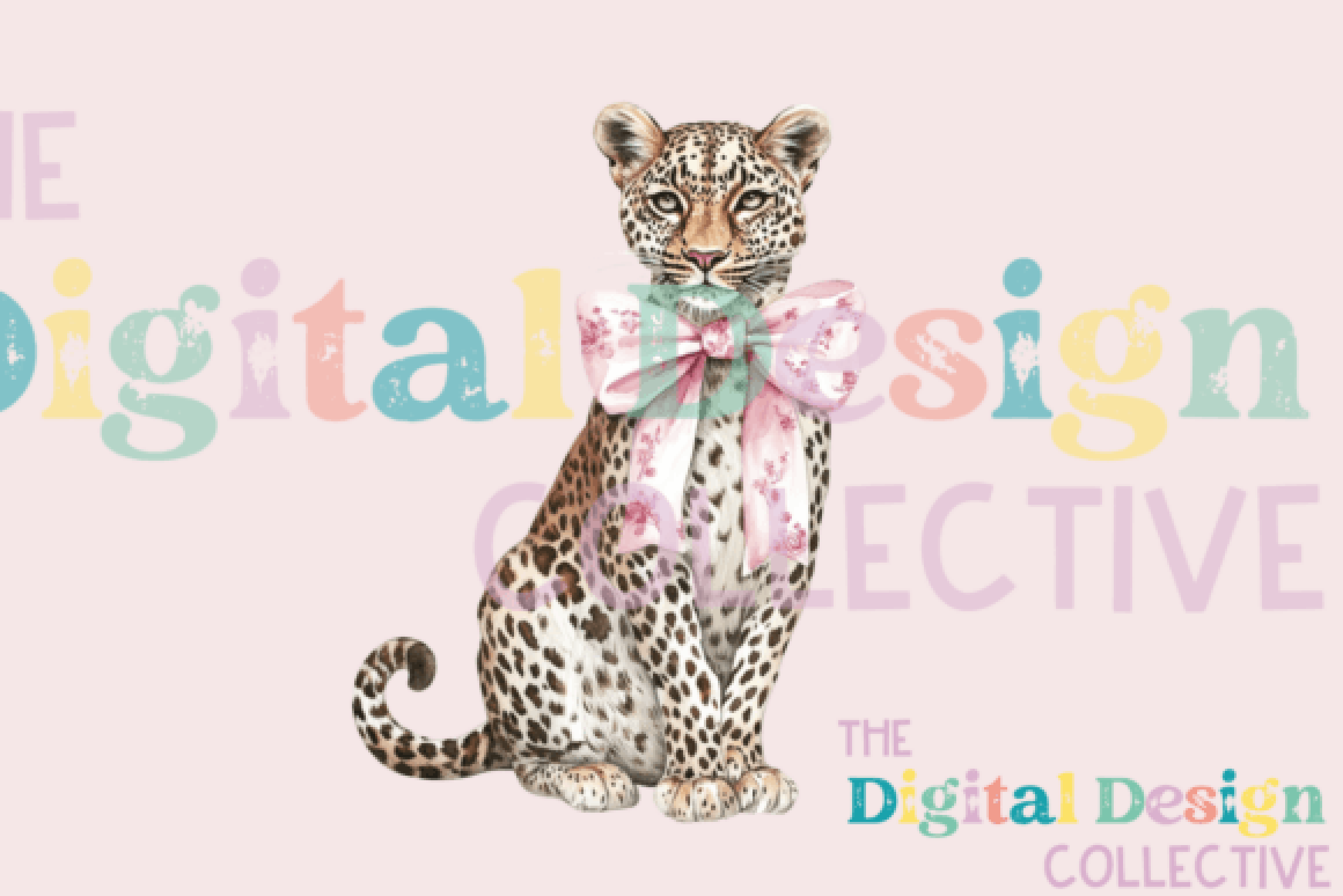 Chinoiserie Cheetah Design Clipart Bundle