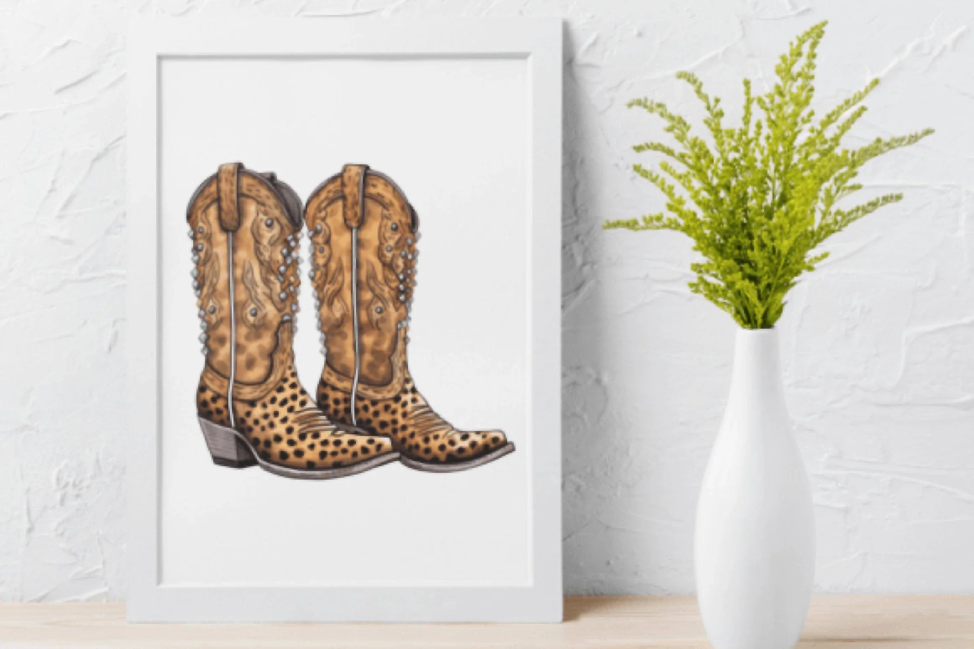 Leopard Cowgirl Boots Clipart Bundle - CraftNest - Digital Crafting and Art